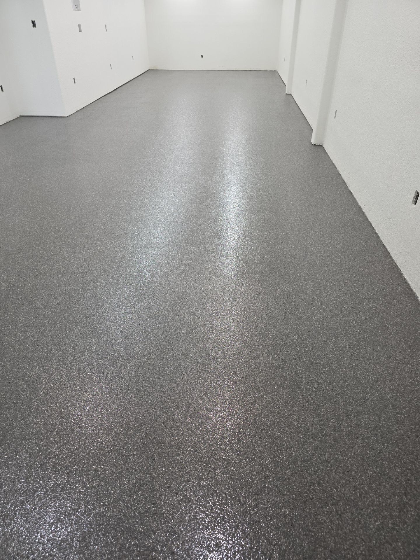 Commercial hallway chip floor